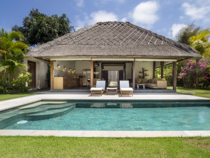 Exterior pool area of Villa Kabutera in Bali