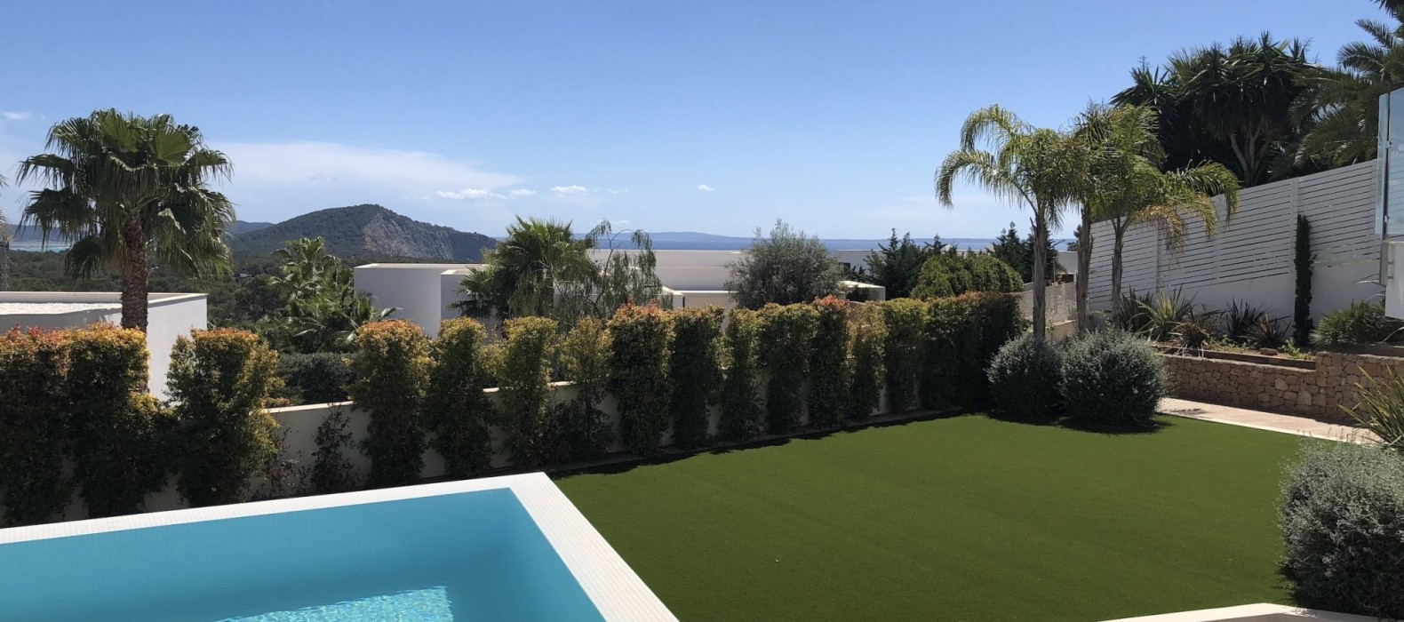 Garden view of Villa Amaya in Ibiza