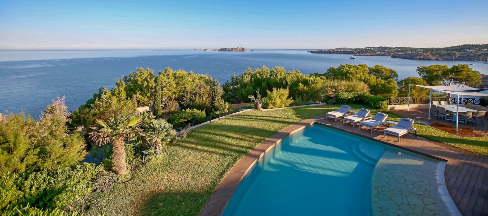 Exterior pool view of Villa Fairy Tale in Ibiza