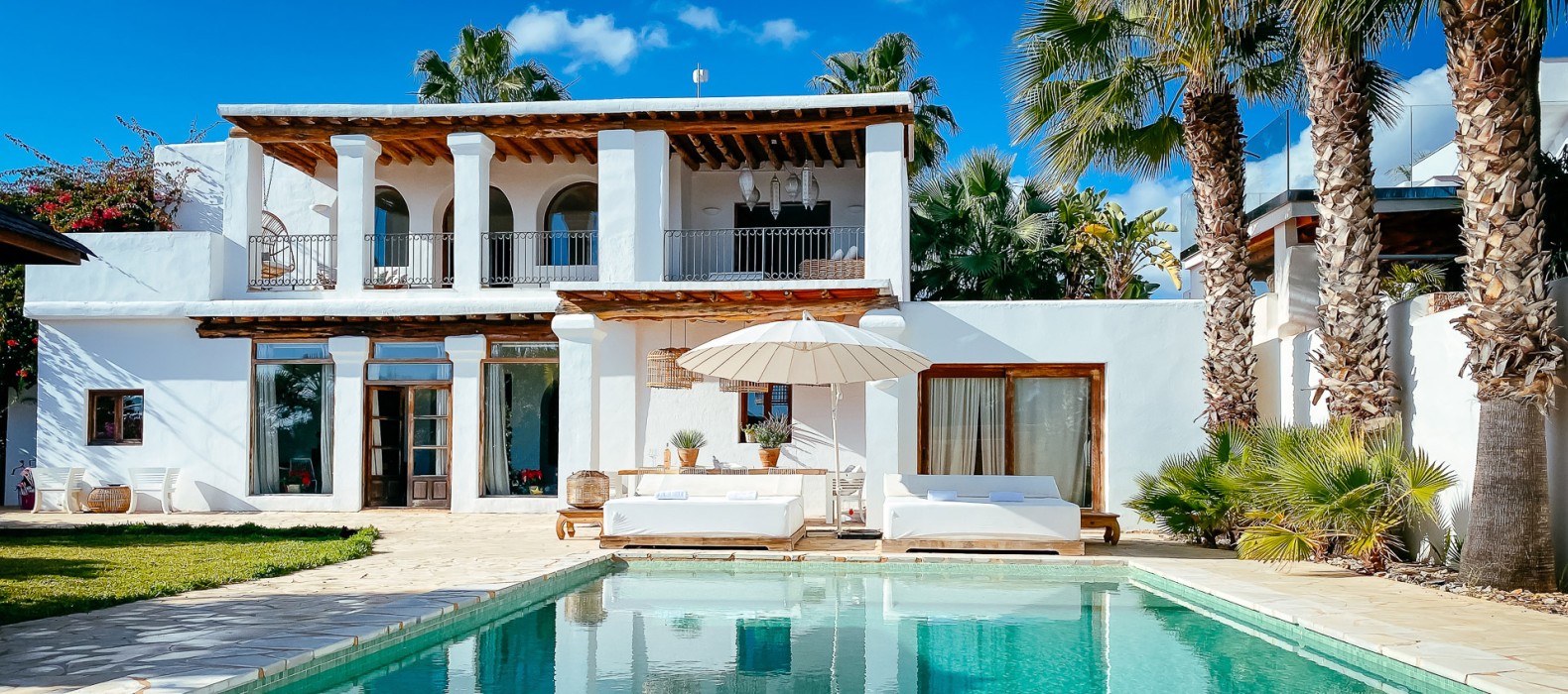 Exterior villa view of Villa Secret Paradise in Ibiza