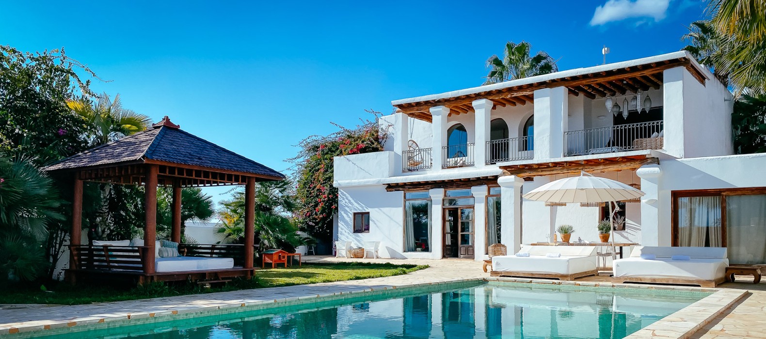 Exterior villa view of Villa Secret Paradise in Ibiza