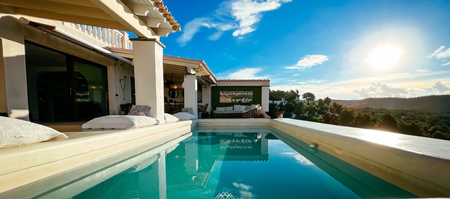 Exterior pool of Villa The Nest One in Ibiza