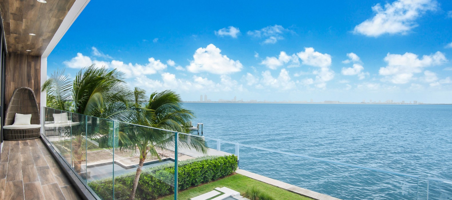 Balcony view of Villa Damaris in Miami